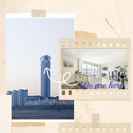 Beach On The Doorstep Meridian Tower Marina Swansea Leilighet Eksteriør bilde