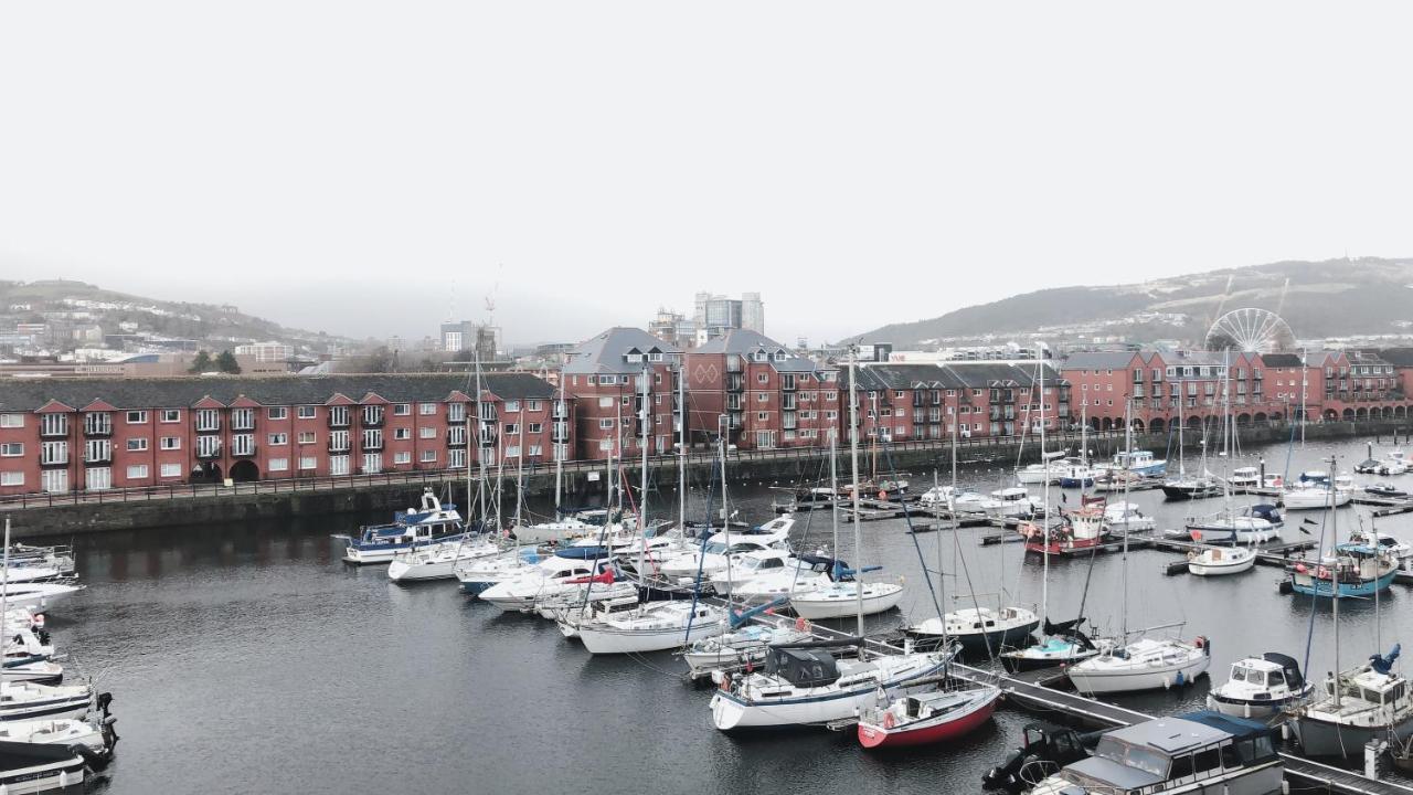 Beach On The Doorstep Meridian Tower Marina Swansea Leilighet Eksteriør bilde